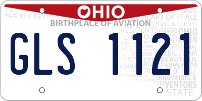 OH license plate GLS1121