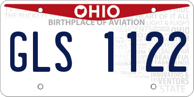 OH license plate GLS1122