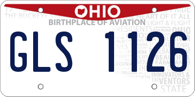 OH license plate GLS1126