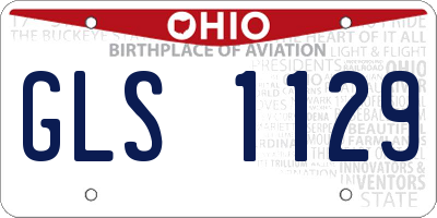 OH license plate GLS1129