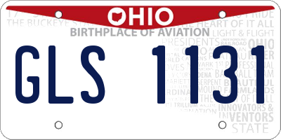 OH license plate GLS1131