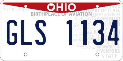 OH license plate GLS1134