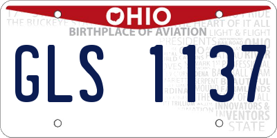 OH license plate GLS1137