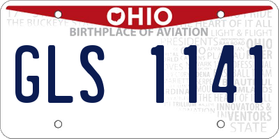 OH license plate GLS1141