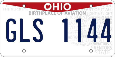 OH license plate GLS1144