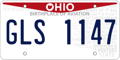 OH license plate GLS1147