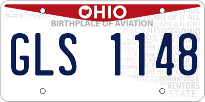 OH license plate GLS1148