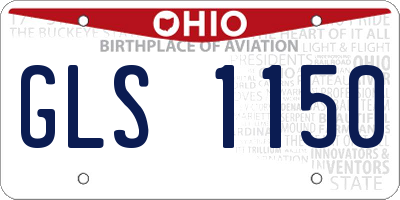 OH license plate GLS1150