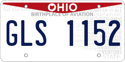 OH license plate GLS1152