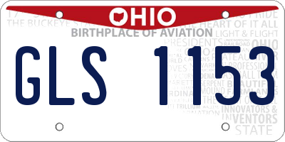 OH license plate GLS1153