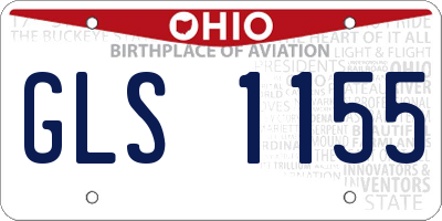 OH license plate GLS1155
