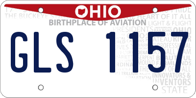 OH license plate GLS1157