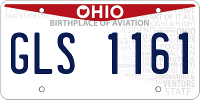 OH license plate GLS1161