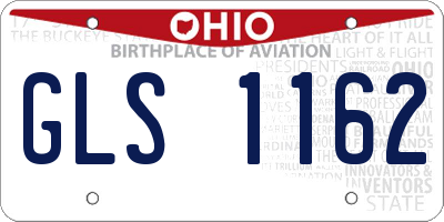 OH license plate GLS1162