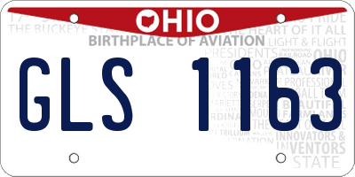 OH license plate GLS1163