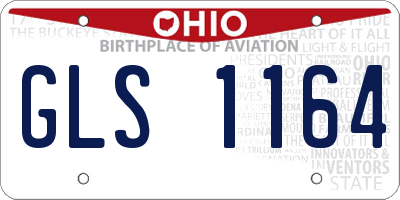 OH license plate GLS1164