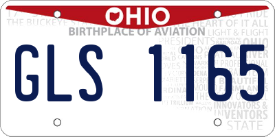 OH license plate GLS1165