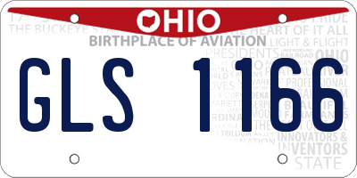 OH license plate GLS1166