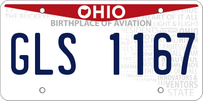 OH license plate GLS1167