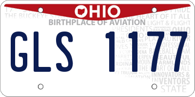 OH license plate GLS1177