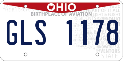 OH license plate GLS1178