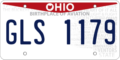 OH license plate GLS1179
