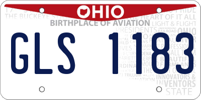OH license plate GLS1183
