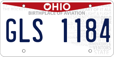 OH license plate GLS1184