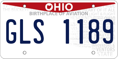 OH license plate GLS1189