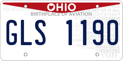 OH license plate GLS1190