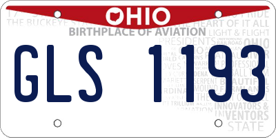 OH license plate GLS1193