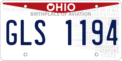 OH license plate GLS1194