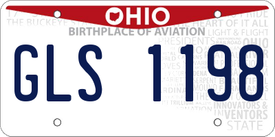 OH license plate GLS1198