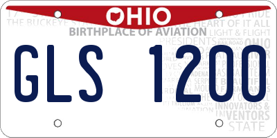 OH license plate GLS1200