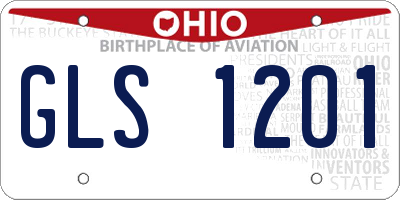 OH license plate GLS1201