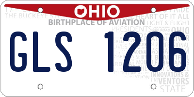 OH license plate GLS1206