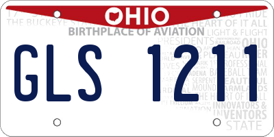 OH license plate GLS1211