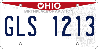 OH license plate GLS1213