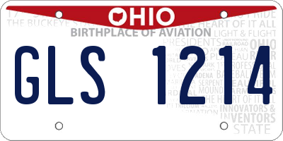 OH license plate GLS1214