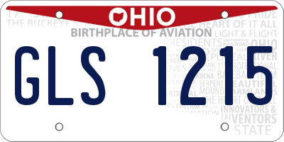 OH license plate GLS1215