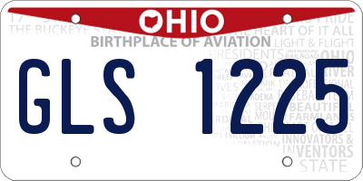 OH license plate GLS1225