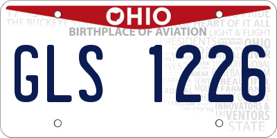 OH license plate GLS1226
