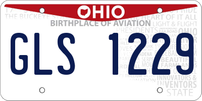OH license plate GLS1229