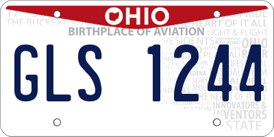 OH license plate GLS1244