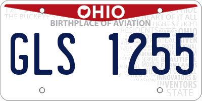 OH license plate GLS1255