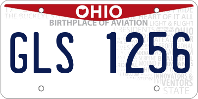 OH license plate GLS1256