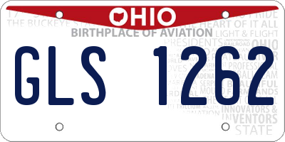 OH license plate GLS1262