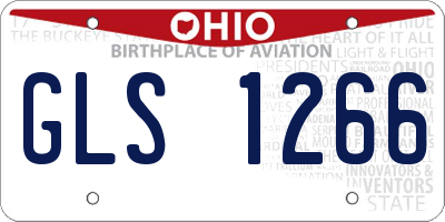 OH license plate GLS1266