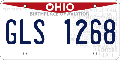 OH license plate GLS1268