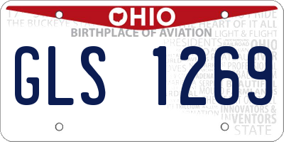 OH license plate GLS1269
